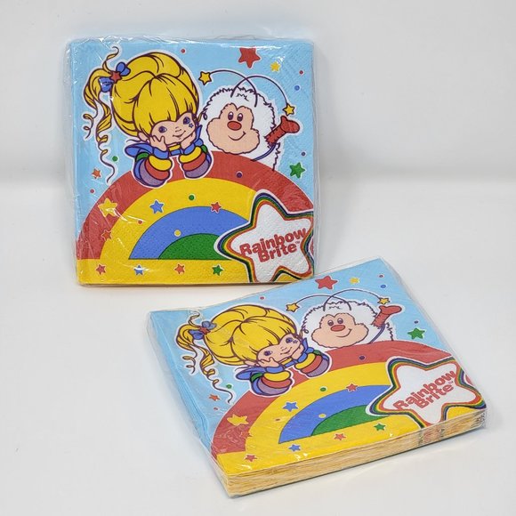 Hallmark Party Express Rainbow Brite Napkins Set of 2 - Picture 3 of 6